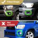 LED Fog Lights Bezel Assemblies for 2012-2015 Toyota Tacoma DRL Amber Turn Signal Fog Lamps Cover Toyota Tacoma Accessories