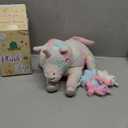 Hopearl LED Plush Unicorn Lighting Up Stuffed Mommy Unicorn with 3 Baby Unicorns in her Tummy Stuffed Animal Playset Night Lights Glow in The Dark for Mom Toddler Girls, Rainbow, 19''