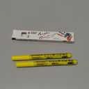 Yellow Paint Pens - 2 Pack Acrylic Permanent Marker, 0.7mm Extra Fine Tip Paint Pen for Art Projects, Drawing, Rock Painting, Ceramic, Glass, Wood, Plastic, Metal, Canvas DIY Crafts