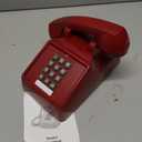 Uvital Retro Red Landline Phone, Vintage Corded Phone for Landline, Old House Phone, Traditional Classic Desk Telephone with Adjustable Handset and Ringer Volume for Home, School, Office, Hotel, Salon
