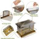 IWNTWY Bird Feeder, 6LB Large Capacity Bird Feeders for Outdoor Hanging