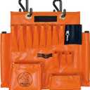Lineman Tool Board, Aerial Apron w/ Magnet, Bucket Truck Tools Organizer with Over 16 Pockets and Aerial Bucket Hooks, Tool Organizer for Bucket Trucks and Lineman, Includes Two 2” Bucket Hooks
