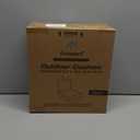 Favoyard Outdoor Seat Cushion Set 22 x 22 Inch Waterproof & Fade Resistant Patio Furniture Cushions with Removable Cover Deep Seat & Back Cushion with Tie Straps for Chair Sofa Couch (Blue)