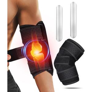 Oyakin Elbow Brace for Cubital Tunnel, Ulnar Nerve Entrapment brace, Adjustable Elbow Splint for Sleeping, Tendonitis, Tennis Elbow, Comfortable Stabilizer Support for Women and Men Fit Most, One Size