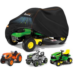 Outdoors Riding Lawn Mower Cover,Garden Tractor Cover Fits Decks up to 54" ,Lawn Tractor Cover Fit with Air Vents and Elastic Straps(Riding-72"L x 54"W x 46"H)