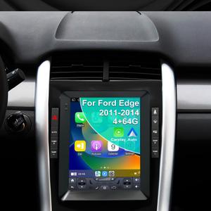4G+64G Car stereo For Ford Edge Radio Upgrade 2011 2012 2013 2014, 9.7 Inch Tesla Style Touch Screen radio Replacement, Built-In Wireless Carplay Android Auto, Back Up Camera GPS Bluetooth SWC FM WIFI