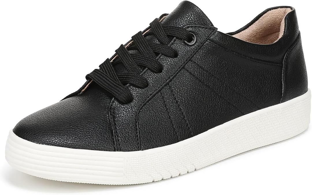 Naturalizer Soul Womens Neela Comfortable Fashion Casual Lace Up Sneakers Black 5.5 M