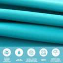 9ft Patio Umbrella Replacement Canopy Only,Outdoor Table Market Yard Umbrella Top for Outdoor Umbrella Canopy with 8 Ribs (Sky Blue)