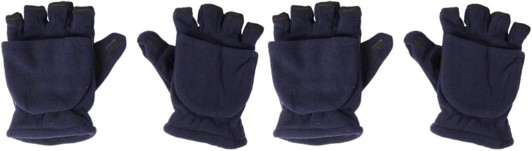 BESPORTBLE 2 Pairs Half Christmas Cycling Gloves Warm Driving Gloves Touchscreen Warm Mitten Finger Gloves Double- layer (Different Colors)