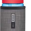 2 x Sok It BotlSok Water Bottle Sleeve Insulated Neoprene Cover (Anthracite, Fits 12oz CamelBak or Nalgene)
