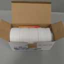 Jumterlee 9 Pack White Wide Mouth Mason Jar Lids with Silicone Rings, Plastic Mason Jar Lids,Plastic Canning Lids, Fit Ball,Kerr and More (White)