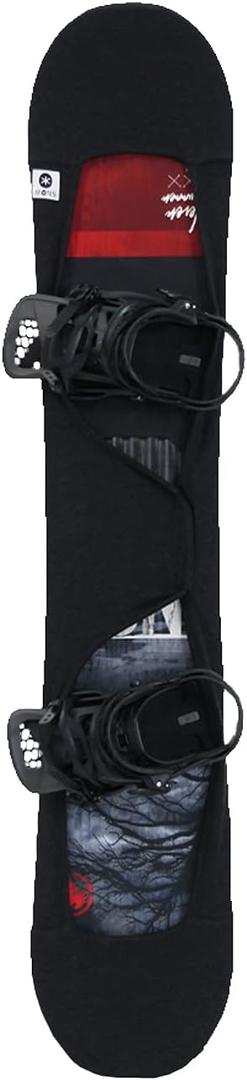 MONS Snowboard Protection Soft Cover Sleeve With Binding Open (Small, Grey)