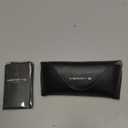 MERRY'S Classic Square Semi-Rimmed Polarized Sunglasses for Men Women S6016 (Black Frame/Silver Bridge/Black Lens)