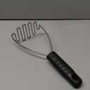 Beneno Heavy Duty Stainless Steel Wire Potato Masher with Soft Grip Handle for Effortless Mashing, Sturdy & Rust-Proof Masher Kitchen Tools for Potatoes, Dishwasher Safe, Black