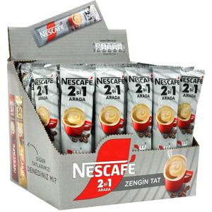 Nescafe 2 in 1 Unsweetened, Coffee + Coffee creamer, No Added Sugar - 56 Sticks