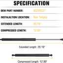 Rear Tailgate Lift Support Shocks Struts for Toyota Highlander 2008-2013 SG229037 2 Pcs
