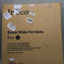 Frisco Steel Extra Wide Auto-Close Dog Gate, Black, 30-in