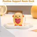 Inspirational Gifts for Women, Emotional Positive Support Resin Duck, Encouragement Gift for Office Desk Decor, Christmas Stocking Stuffers for Family Friend Coworker