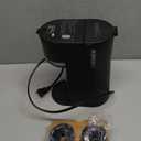 Mini Single Serve Coffee Maker for K Cup and Ground Coffee, Fast Brew One Cup Coffee Machine with Descaling Reminder and Water Window, 6 to 12 oz. Brew Sizes, Black (9.45 Inches)