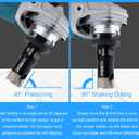 Dry Diamond Core Drill Bits 7/8 Inch, 22mm Tile Hole Saws for Porcelain Ceramic Tile Granite Marble Stone Brick, Diamond Hole Saw with 5/8-11 Thread and 3/8inch Hex Shank
