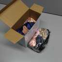 JaGely 4 Pcs Satin Bonnet for Women Tie Hair Bonnet for Sleeping Large 2 Layered Silk Cap With 8 Pcs Hair Scrunchies Double Layer Satin Bonnets (Dark Color)