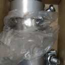 2 to 2.5 inch Exhaust Adapter with Clamp Stainless Steel, 2" ID to 2.5" ID Exhaust Reducer Connector Pipe with Clamp