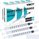 1ml Syringes with Cap, Luer Slip Tip, Whole Pack Bulk Sterile Sealed, No Needle (50 pcs)