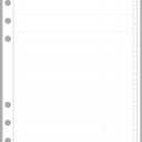 A5 Size to Do List Planner Pages, Sized and Punched for 6-Ring A5 Notebooks by Filofax, LV (GM), Kikki K, TMI, and Others. Sheet Size 5.83" x 8.27" (148mm x 210mm)