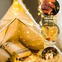 4 Pack 60 LED Fairy Lights Battery Operated with Timer, 20FT Waterproof String Lights Indoor Outdoor, Cuttable Battery Light for Home Bedroom Wedding DIY Centerpiece Christmas Decorations (Warm White)