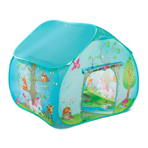 Pop It Up | Enchanted Forest Play Tent, Blue | Fun2Give | Front & Back Doors, Spacious Interior, Pretend Play, Toddlers & Kids Ages 3+