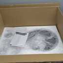 6-Light LED Staircase Modern Glass Globe Pendant Light Large Chandeliers for High Ceilings, Entryway Lighting Fixture Villas and Stairs (Black-Clear)