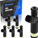 Fuel Injectors Set of 6, Compatible with 2001-2008 Ford Ranger, 2001-2007 Mazda B3000-V6 3.0L, 3 Holes, Replace Part FJ463 CM5174 4L5Z9F593A