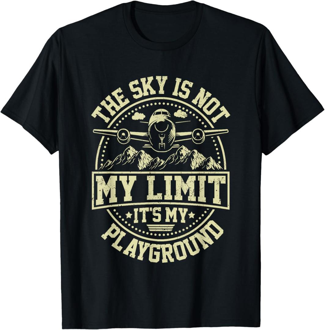 Funny Aviator Pilot Airplane Plane Aviation Gifts Men Women T-Shirt - Youth Small