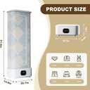 Portable Clothes Dryer, 1000W Foldable Automatic Drying Machine with Remote Control, Compact Laundry Dryer for Home, Apartment & Travel Use