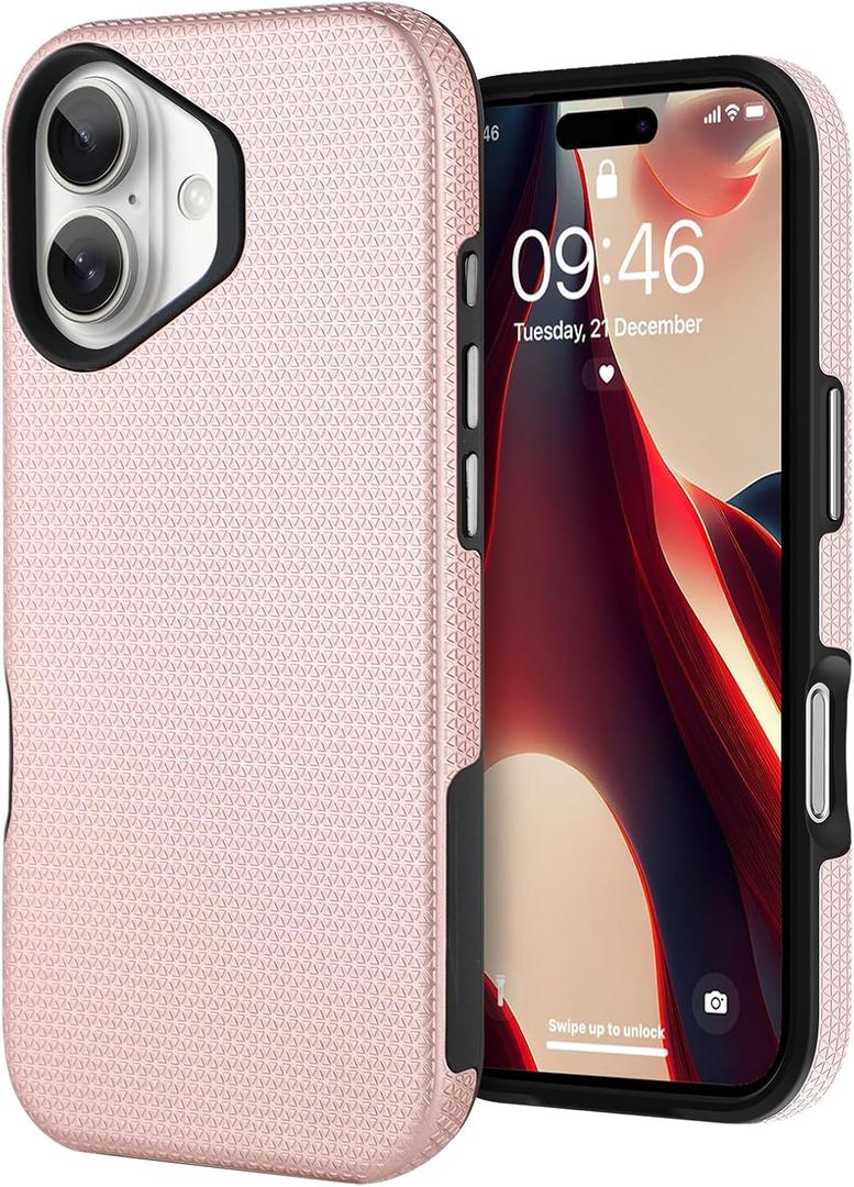 Phone Case Compatible with iPhone 17, Compatible with MagSafele, Has Undergone High-Drop Test, Arovides Anti-Drop and Anti-Collision Protection. Gold