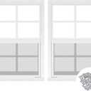Tandefio 2 Pcs 14''x21'' Black Shed Window Transom Windows for Chicken Coop with Tempered Glass and Screen Household Windows with Vertical Slider and Screws for Mobile Home Sheds Barns (White)