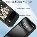 OOK Magnetic Case Fit for Google Pixel 10 Pro 6.3 Inch, White Floral | Wireless Charging Compatible, Soft TPU and Hard PC, Anti-Scratch Shockproof Protection Phone Cover for Women