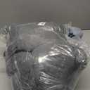 HOMBYS Crochet Pillow for Lap Support, Gaming & Reading Arm Rest Pillow, Soft Lap Desk Pillow with Crochet Cover (Dark Grey)