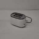 MELLERHOME Retro Toaster 2 Slice, 7 Browning Levels, 3 Functions (Reheat, Defrost, Cancel), Stainless Steel Features, Removable Crumb Tray, Under Base Cord Storage, White Toaster Kitchen Appliances