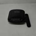 George Foreman 4-Serving Removable Plate Electric Grill and Panini Press, George Tough Non-Stick Coating, Drip Tray Catches Grease, Black