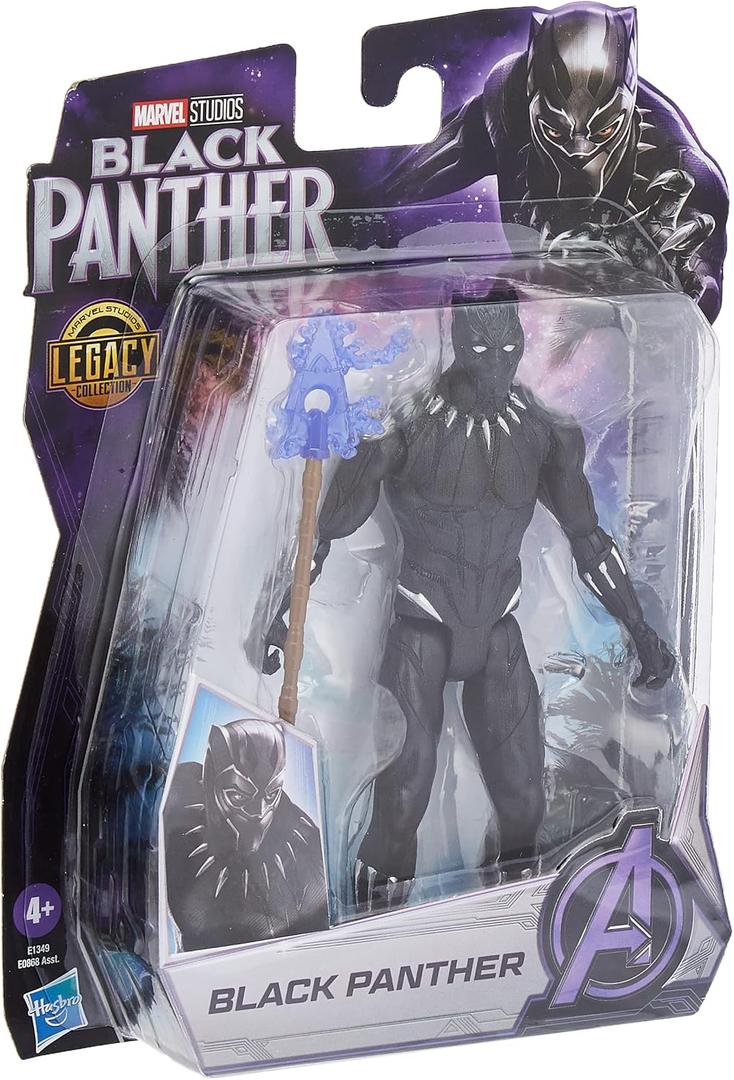 Marvel Hasbro, Black Panther, Studios Legacy Collection Action Figure of Black Panther in 15 cm Scale for Children from 4 Years