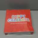 Grencian 96Pcs Birthday Party Supplies Mexican Fiesta Paper Plates and Napkins Mexican Colorful Stripe Disposable Tableware Set for Cinco De Mayo Birthday Party Decorations Serves 24