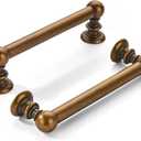 khtumeware 10 Pack 4 inch(102mm) Hole Center Antique Brass Cabinet Pulls Solid Heavy-Duty Kitchen Cabinet Hardware for Drawers Dressing Table Bathroom Handle