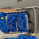 Tommy Bahama Hi-Boy 17" Seat Height 4-Position Lace-Up Suspension Folding Beach Backpack Chair, 24.25" x 25.75" x 38"