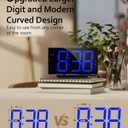 GOLOZA Upgraded Digital Alarm Clock for Bedrooms, Digital Clock with Customizable Night Mode, 5 Levels Brightness+Off, 2 Volume, 3 Alarm Tones, Snooze, USB Charging Port, Power-Off Memory, 12/24H/DST