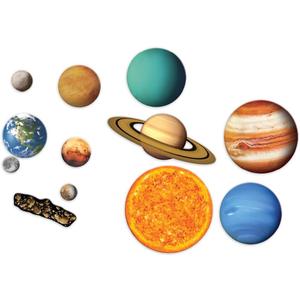 Learning Resources Giant Magnetic Solar System - STEM Planets, Earth and Sun Model, Astronomy Gifts, Montessori Science, Teacher Supplies, Space Classroom Must Haves, Educational Activity (10" x 10")