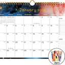 8 x 2026-2027 Wall Calendar - Includes January 2026 to June 2027, 18-Month Paper Wall Calendar 11 x 8.5 Inches.Thick Paper with Julian Dates and Block for New Year and Christmas Holidays To-dos Notes (I)