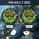 7 x Irish Ornament 2025, Celtic Cross Ornament with Shamrocks  Irish Faith Home Dcor, Easter Gift, Catholic Keepsake Symbol of Faith & Blessings