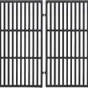 Leship 19.5 inch Cooking Grates Replace for Weber 7524, 7528, Weber Genesis 300 Series Genesis E310 E320 E330 S310 S320 S330 EP310 EP320 EP330 Grills, Cast Iron Grill Grates (19.5" x 12.9" Each)