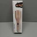 Hair Curling Irons,Automatic Portable Rotating Curling Iron with LCD Display,4Temperature Settings,Timers(12-19s),Auto Shut-Off,Anti-Scald,Anti-Tangle,Lightweight,Fast Heating&Easy Use for Travel (Gold)